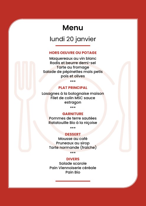 Menu du DATE